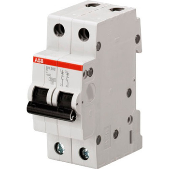 Автоматический выключатель ABB SH202L 2P 63A (C) 4,5 kA - Электрика, НВА - Модульное оборудование - Автоматические выключатели - магазин электрооборудования amperomvolt.ru